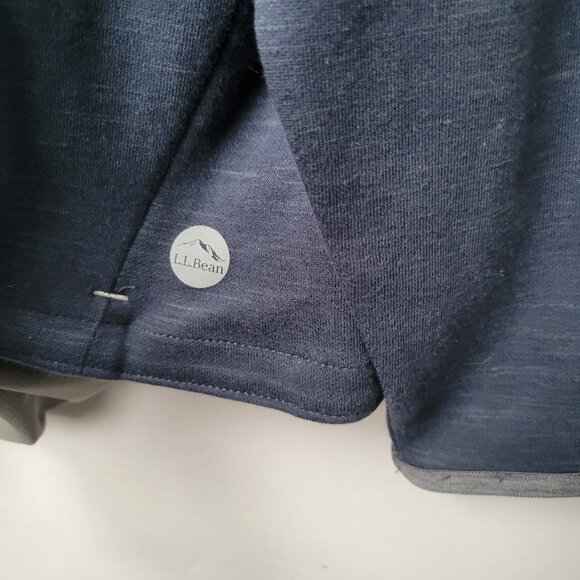 NEW L.L. Bean Explorer Pullover Hooded Sweatshirt Carbon Navy Blue XL - Picture 12 of 15